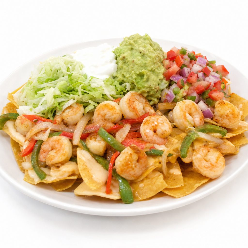 Super Nachos Shrimp.