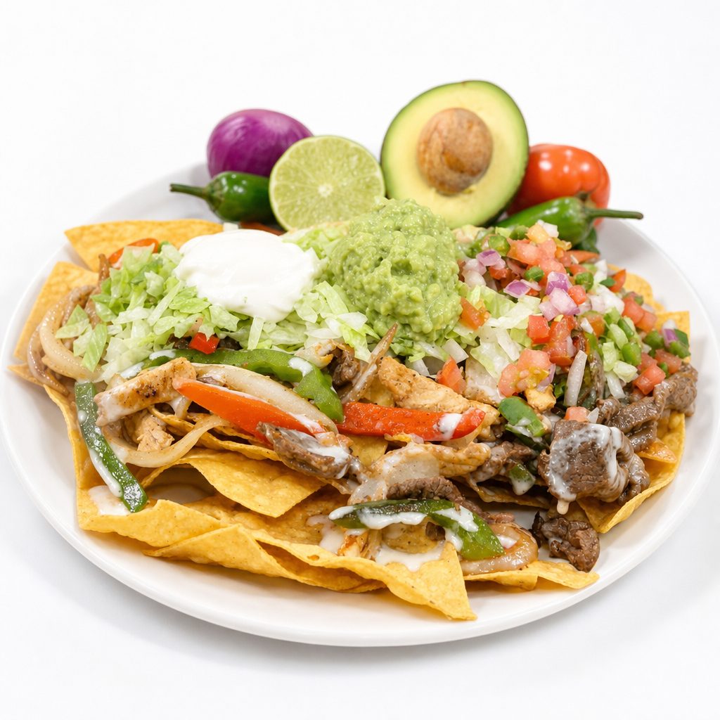 Super Nachos Steak.