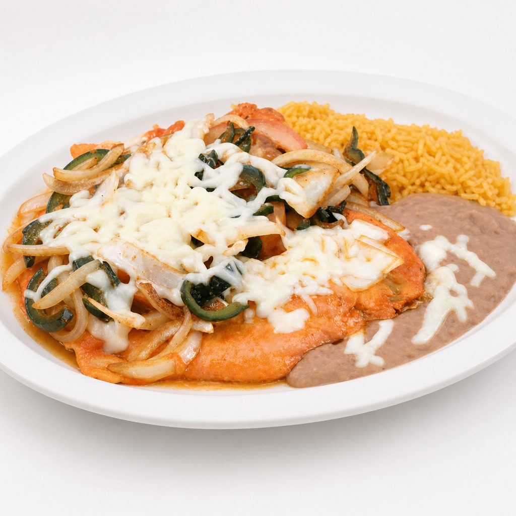 Pollo Poblano / Poblano Chicken.