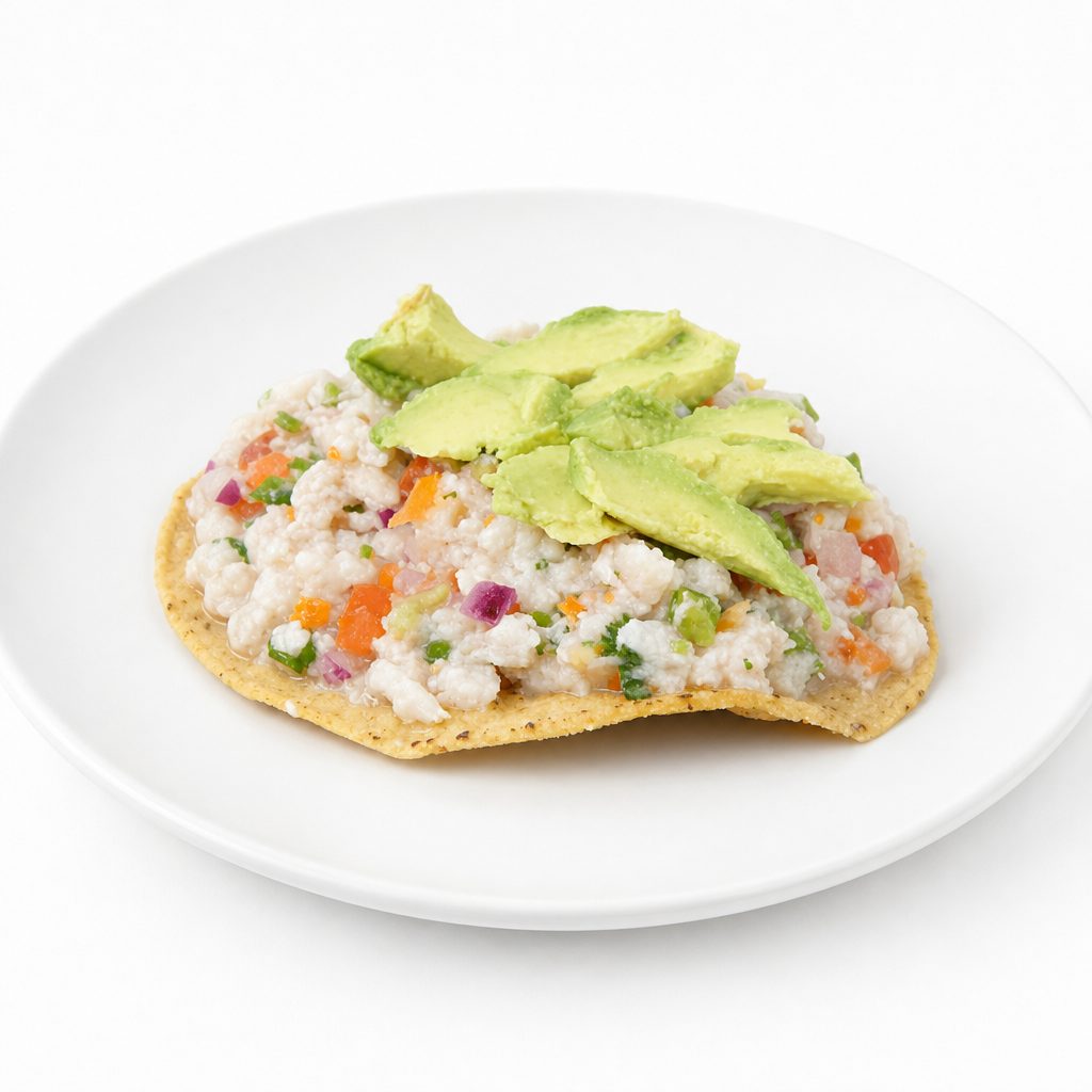 Tostada de Ceviche (Fish).