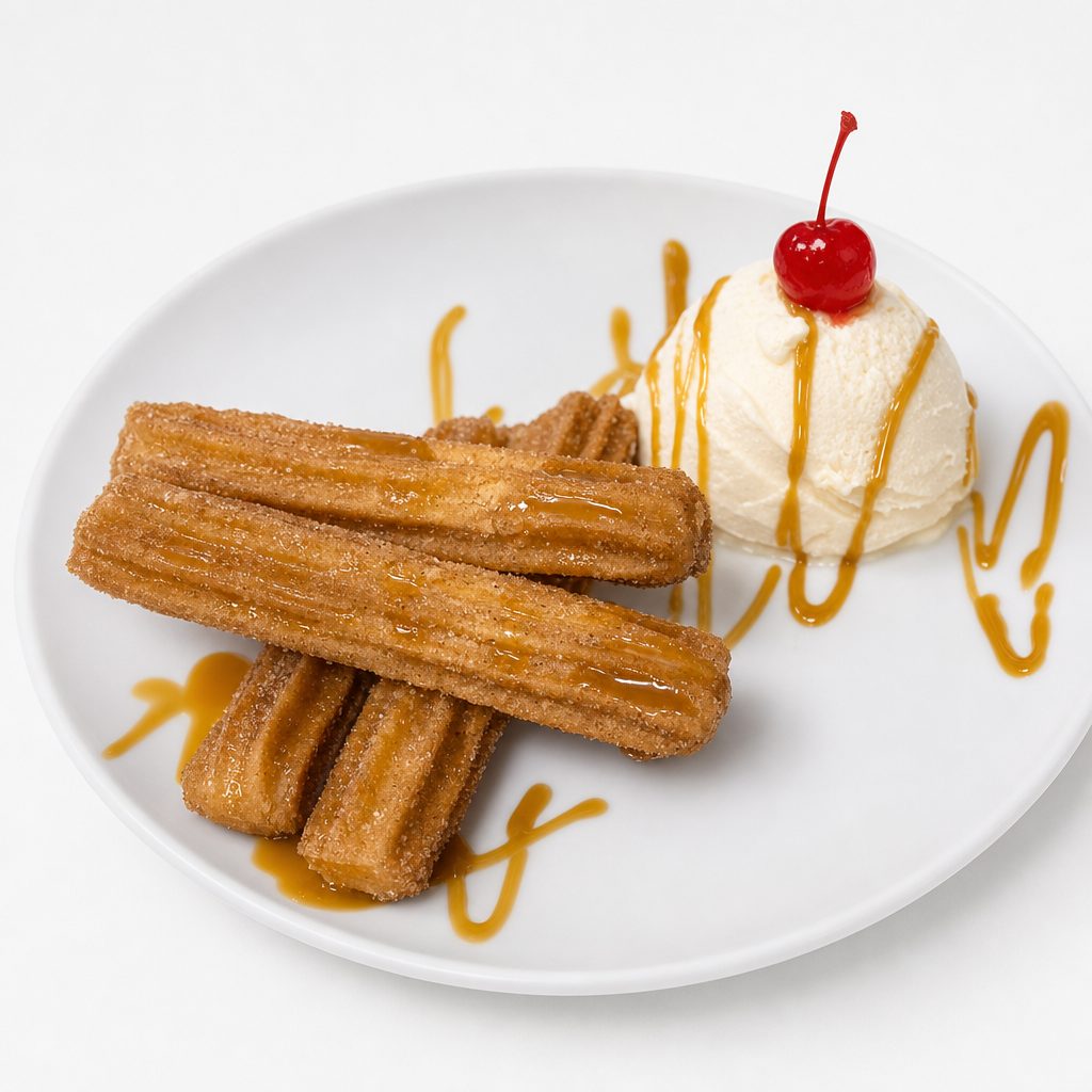 Churros & Ice Cream / Churros Con Helado.