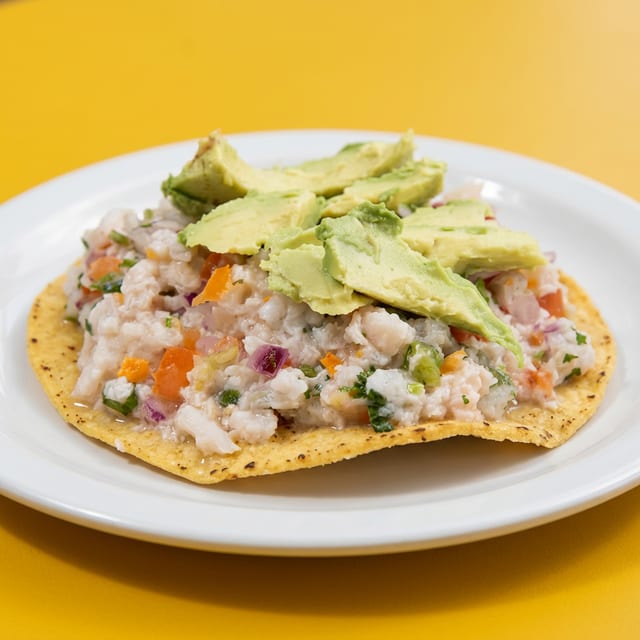 Tostada de Ceviche (Fish).